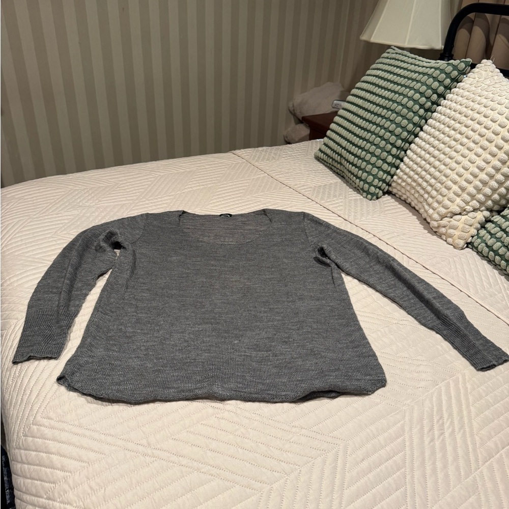 J. Crew Heather Gray Knit sweater
